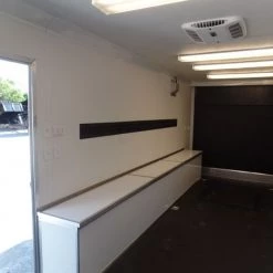 Custom Enclosed Trailer 8.5 X 24 White -Cheap Trailers Store sam 2687 2