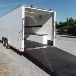 Custom Enclosed Trailer 8.5 X 24 White