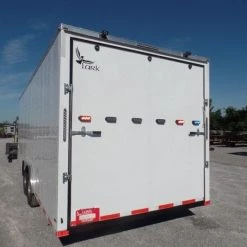 Custom Enclosed Trailer 8.5 X 24 White -Cheap Trailers Store sam 2691 2