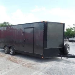 Enclosed Trailer 8.5' X 20' Charcoal Grey -Cheap Trailers Store sam 2745 1 1