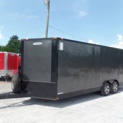 Enclosed Trailer 8.5' X 20' Charcoal Grey -Cheap Trailers Store sam 2747 1 1