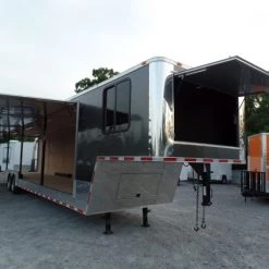 8.5 X 48 Charcoal Grey Enclosed Trailer -Cheap Trailers Store sam 2834 1