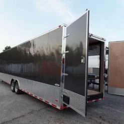 8.5 X 48 Charcoal Grey Enclosed Trailer -Cheap Trailers Store sam 2839 1