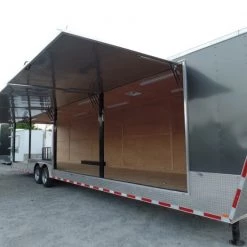 8.5 X 48 Charcoal Grey Enclosed Trailer