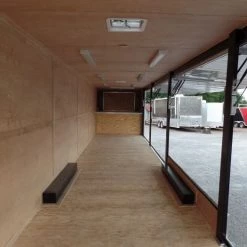 8.5 X 48 Charcoal Grey Enclosed Trailer -Cheap Trailers Store sam 2842 1