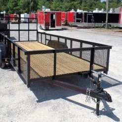 Utility Trailer 6.4 x 18 Straight Deck 2ft Mesh Sides -Cheap Trailers Store sam 3264 1 1