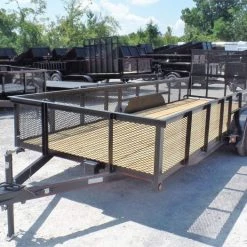 Utility Trailer 6.4 x 18 Straight Deck 2ft Mesh Sides -Cheap Trailers Store sam 3265 1 1