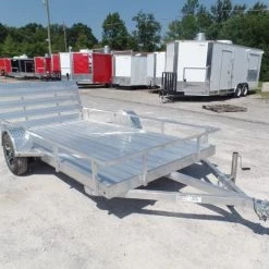 6.4'x12' All Aluminum Straight Utility Trailer 3500 lb Axle -Cheap Trailers Store sam 3449 1