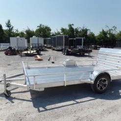 6.4'x12' All Aluminum Straight Utility Trailer 3500 lb Axle -Cheap Trailers Store sam 3450 1