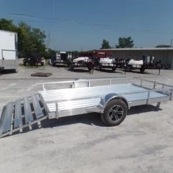 6.4'x12' All Aluminum Straight Utility Trailer 3500 lb Axle -Cheap Trailers Store sam 3452 1