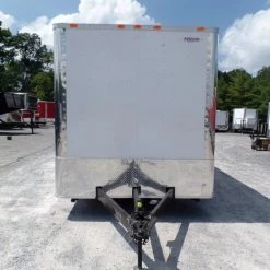 Custom Enclosed Trailer 8.5 X 24 White -Cheap Trailers Store sam 3581 2