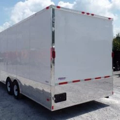 Custom Enclosed Trailer 8.5 X 24 White -Cheap Trailers Store sam 3585 2