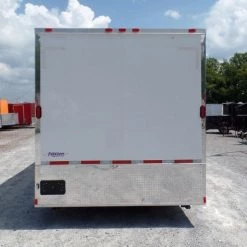Custom Enclosed Trailer 8.5 X 24 White -Cheap Trailers Store sam 3586 2