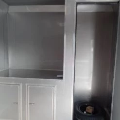 Custom Enclosed Trailer 8.5 X 24 White -Cheap Trailers Store sam 3597 2