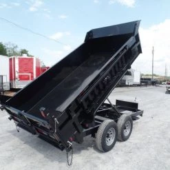 Heavy Duty Dump Trailer 6 x 12 with 5,200 lb Axles and 2ft Sides -Cheap Trailers Store sam 3866 1