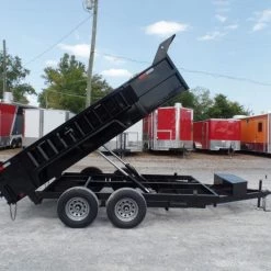 Heavy Duty Dump Trailer 6 x 12 with 5,200 lb Axles and 2ft Sides -Cheap Trailers Store sam 3868 1