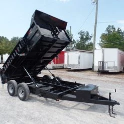 Heavy Duty Dump Trailer 6 x 12 with 5,200 lb Axles and 2ft Sides -Cheap Trailers Store sam 3869 1