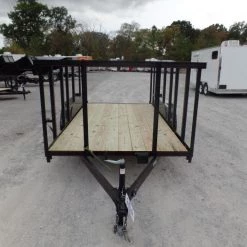 Utility Trailer 6.4' X 14' With 4ft Rails and 3500lb Axles -Cheap Trailers Store sam 4690 1