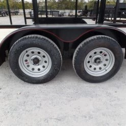 Utility Trailer 6.4' X 14' With 4ft Rails and 3500lb Axles