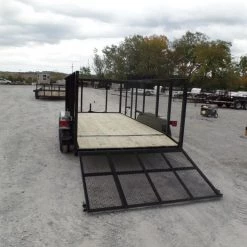 Utility Trailer 6.4' X 14' With 4ft Rails and 3500lb Axles -Cheap Trailers Store sam 4696 1