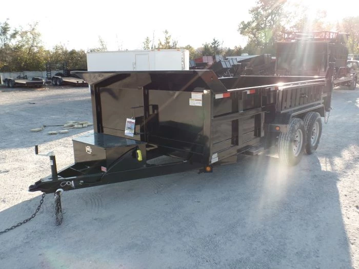 Dump Trailer 7' X 14' Hydraulic 2ft Sides 7,000lb Axles 3 Dump Trailer 7' X 14' Hydraulic 2ft Sides 7,000lb Axles