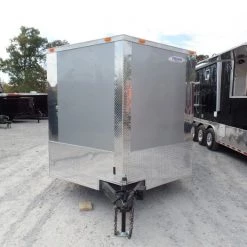 Enclosed Trailer 8.5' X 24' Silver Enclosed Equipment Hauler -Cheap Trailers Store sam 4898 1
