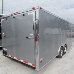 Enclosed Trailer 8.5' X 24' Silver Enclosed Equipment Hauler -Cheap Trailers Store sam 4904 1