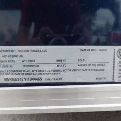 Enclosed Trailer 8.5' X 24' Indigo Blue Equipment Hauler -Cheap Trailers Store sam 4909 1 1