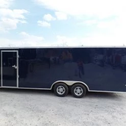 Enclosed Trailer 8.5' X 24' Indigo Blue Equipment Hauler -Cheap Trailers Store sam 4910 1 1