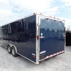 Enclosed Trailer 8.5' X 24' Indigo Blue Equipment Hauler -Cheap Trailers Store sam 4920 1 1