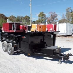 Heavy Duty Hydraulic Dump Trailer 7 X 12 With 2 ft. Sides 38 Heavy Duty Hydraulic Dump Trailer 7 X 12 With 2 ft. Sides -Cheap Trailers Store sam 5121 1