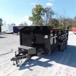 Hydraulic Dump Trailer 7x14 Landscape Equipment 3 FT Sides -Cheap Trailers Store sam 5134 1