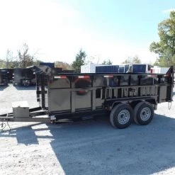 Hydraulic Dump Trailer 7x14 Landscape Equipment 3 FT Sides -Cheap Trailers Store sam 5135 1