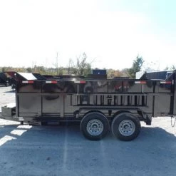 Hydraulic Dump Trailer 7x14 Landscape Equipment 3 FT Sides -Cheap Trailers Store sam 5136 1