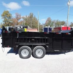 Hydraulic Dump Trailer 7x14 Landscape Equipment 3 FT Sides -Cheap Trailers Store sam 5141 1