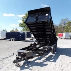 Hydraulic Dump Trailer 7x14 Landscape Equipment 3 FT Sides -Cheap Trailers Store sam 5144 1