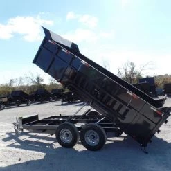 Hydraulic Dump Trailer 7x14 Landscape Equipment 3 FT Sides -Cheap Trailers Store sam 5147 1