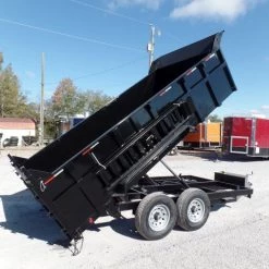 Hydraulic Dump Trailer 7x14 Landscape Equipment 3 FT Sides -Cheap Trailers Store sam 5151 1