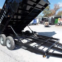 Hydraulic Dump Trailer 7x14 Landscape Equipment 3 FT Sides -Cheap Trailers Store sam 5154 1