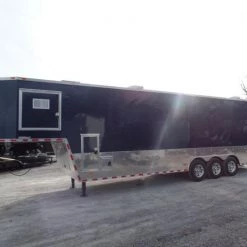 Enclosed Trailer 8.5' X 36' Indigo Blue Gooseneck Motorcycle Hauler -Cheap Trailers Store sam 5698 1