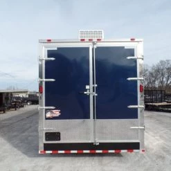 Enclosed Trailer 8.5' X 36' Indigo Blue Gooseneck Motorcycle Hauler -Cheap Trailers Store sam 5703 1