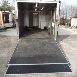 Enclosed Trailer 8.5' X 36' Silver Frost Equipment Motorcycle Hauler -Cheap Trailers Store sam 5720 1