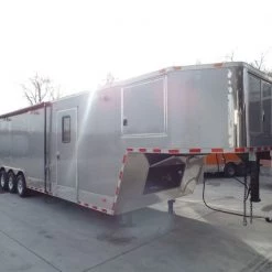 Enclosed Trailer 8.5' X 36' Silver Frost Equipment Motorcycle Hauler -Cheap Trailers Store sam 5721 1