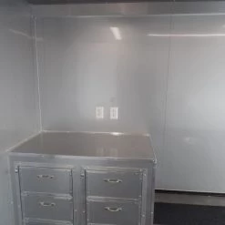 Enclosed Trailer 8.5' X 36' Silver Frost Equipment Motorcycle Hauler -Cheap Trailers Store sam 5723 1