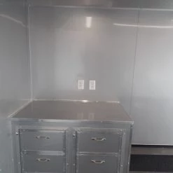 Enclosed Trailer 8.5' X 36' Silver Frost Equipment Motorcycle Hauler -Cheap Trailers Store sam 5724 1