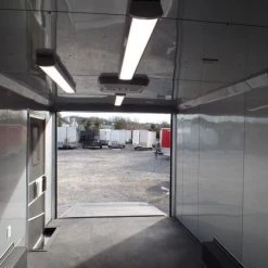 Enclosed Trailer 8.5' X 36' Silver Frost Equipment Motorcycle Hauler -Cheap Trailers Store sam 5725 1