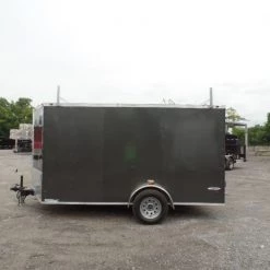 Enclosed Trailer 7'x12' Single Axle 3500 lbs V-Nose -Cheap Trailers Store sam 8251 1
