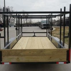 6.4x16 Straight Deck Tandem Utility Trailer 4.5ft Ladder Racks -Cheap Trailers Store trailer 5.6 1