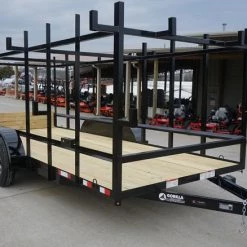 6.4x16 Straight Deck Tandem Utility Trailer 4.5ft Ladder Racks -Cheap Trailers Store trailer 5.8 1