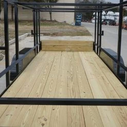 6.4x16 Straight Deck Tandem Utility Trailer 4.5ft Ladder Racks -Cheap Trailers Store trailer 5.9 1